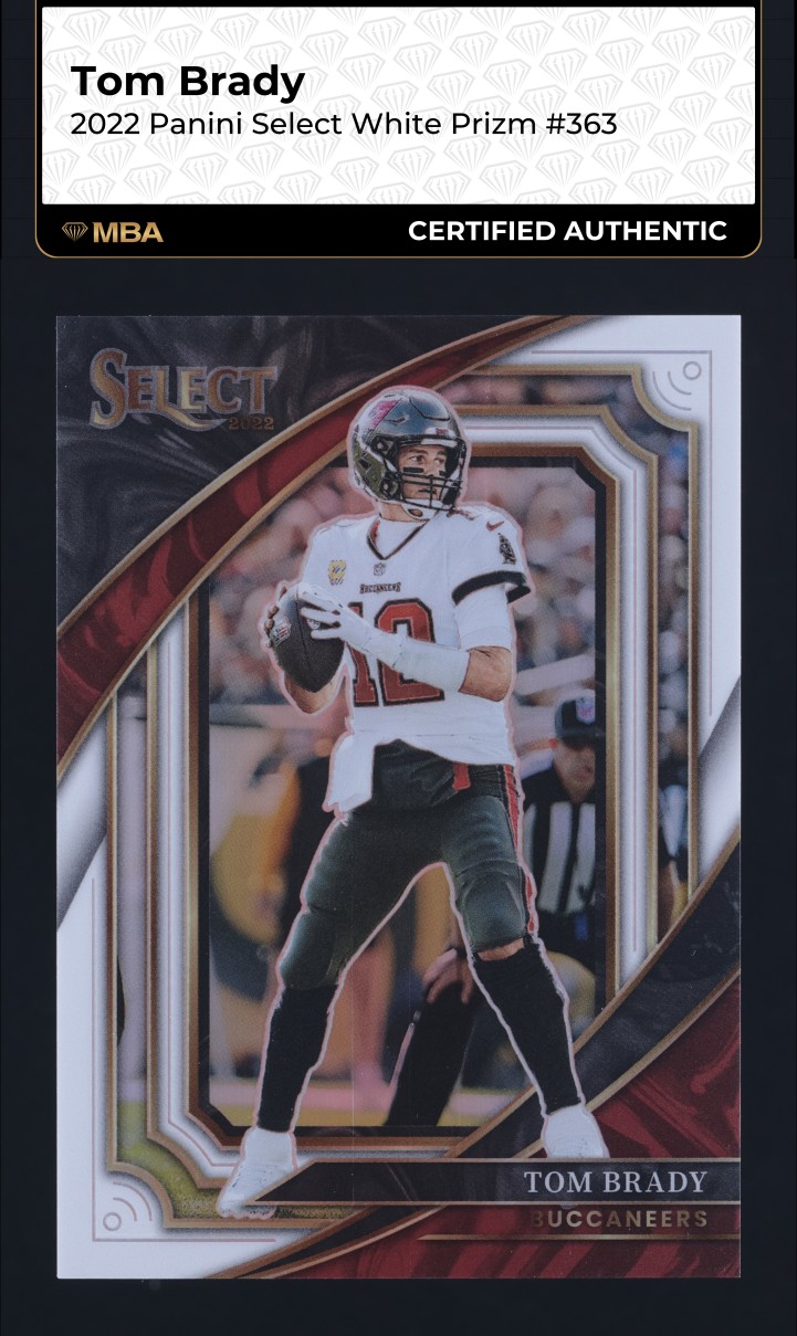 2022 Select Suite Level White Prizm Tom Brady /35 #363 MBA AUTH