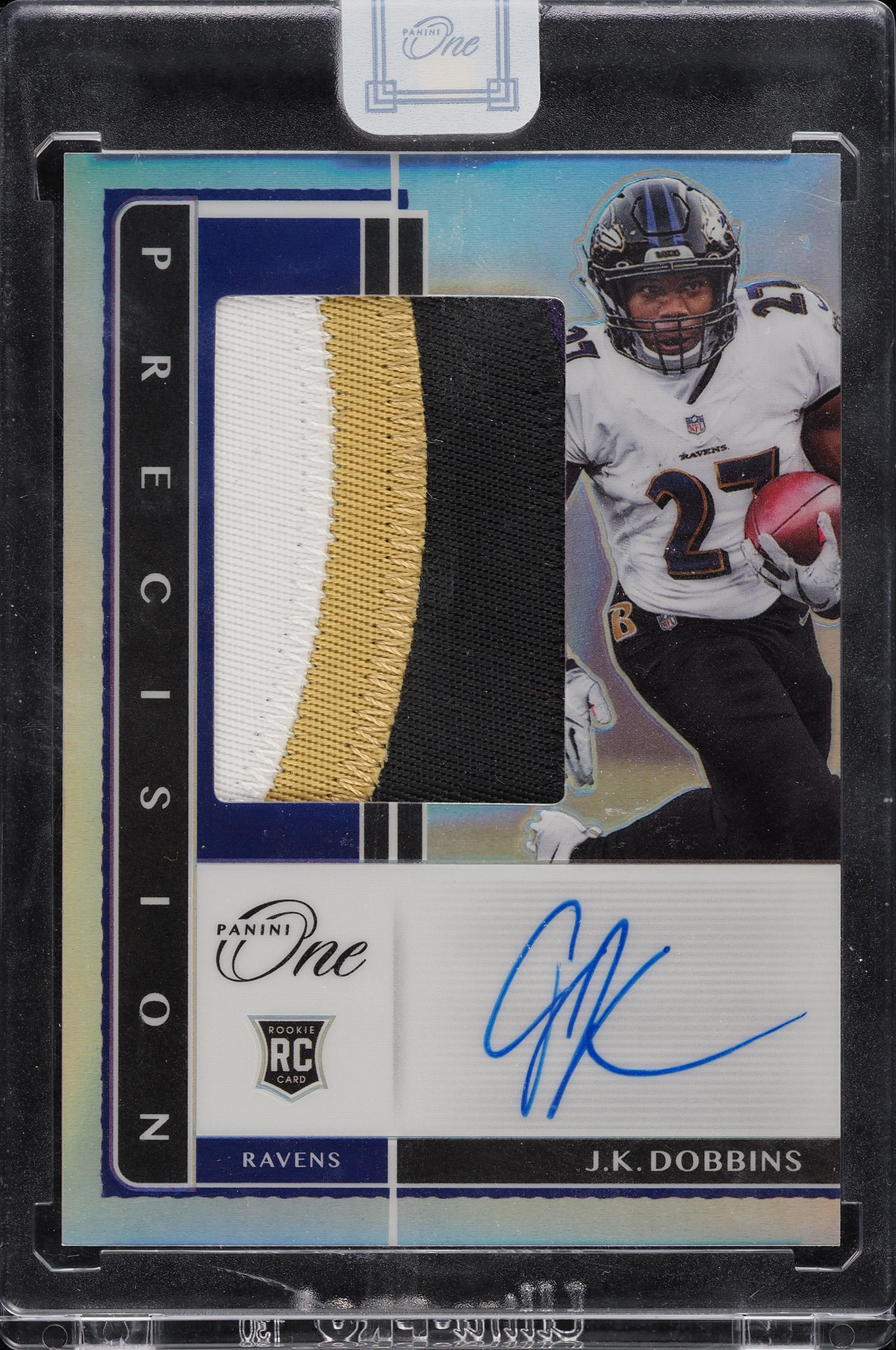 2020 Panini One Precision J.K. Dobbins ROOKIE PATCH AUTO /35 #135