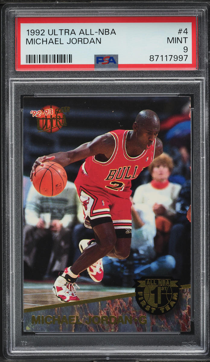 1992 Ultra All-NBA Michael Jordan #4 PSA 9 MINT