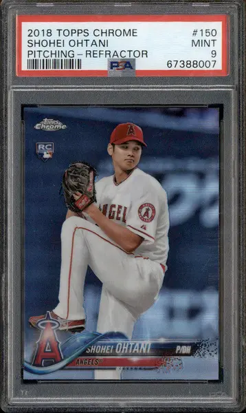 2018 Topps Chrome Refractor #150 Shohei Ohtani RC PSA 9