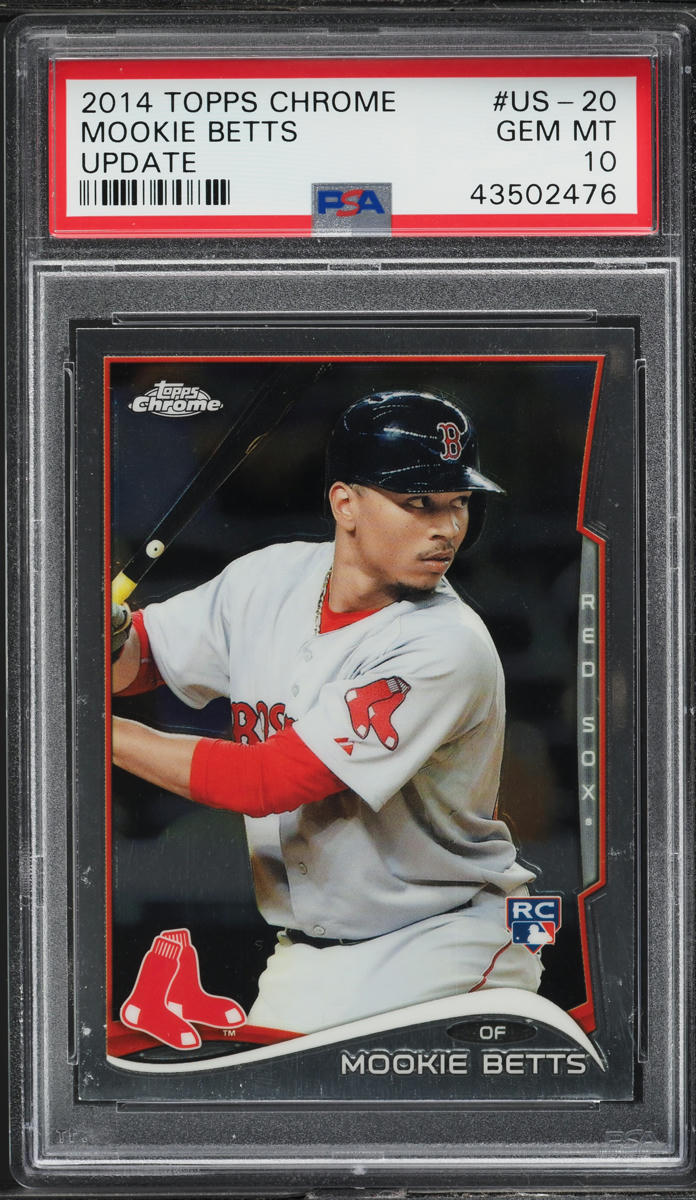 2014 Topps Chrome Update Mookie Betts ROOKIE #US-20 PSA 10 GEM MINT