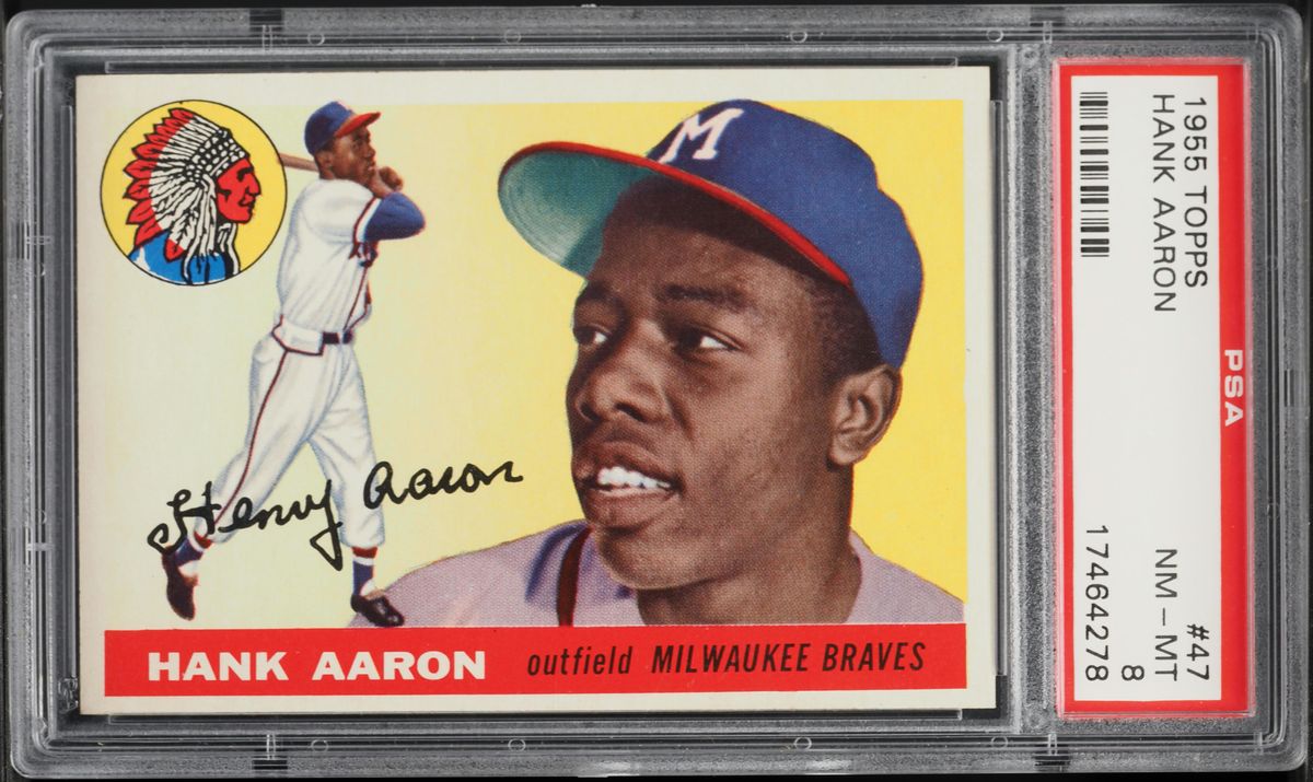 Hank Aaron 1955 Topps #47 Base Price Guide - Sports Card Investor